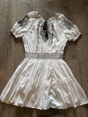 Ralph Lauren White embroidered dress　